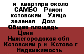 1-я  квартира около САМБО › Район ­ кстовский › Улица ­ зеленая › Дом ­ 10 › Общая площадь ­ 32 › Цена ­ 1 050 000 - Нижегородская обл., Кстовский р-н, Кстово г. Недвижимость » Квартиры продажа   . Нижегородская обл.